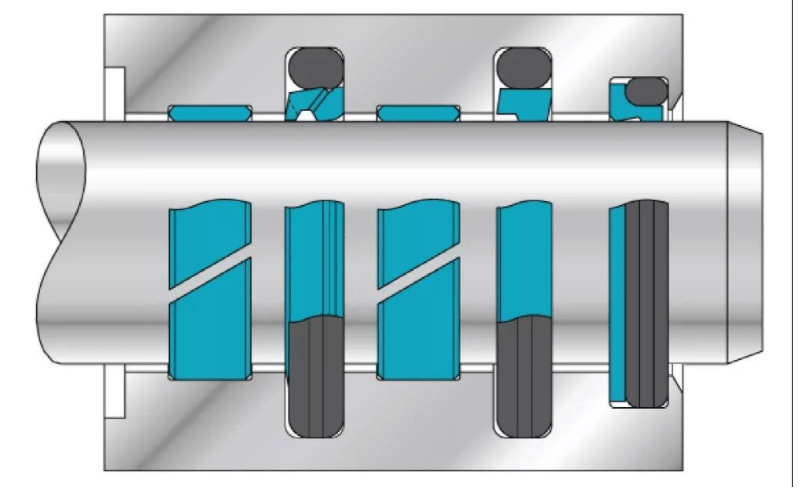 活塞桿有效密封系統示意圖